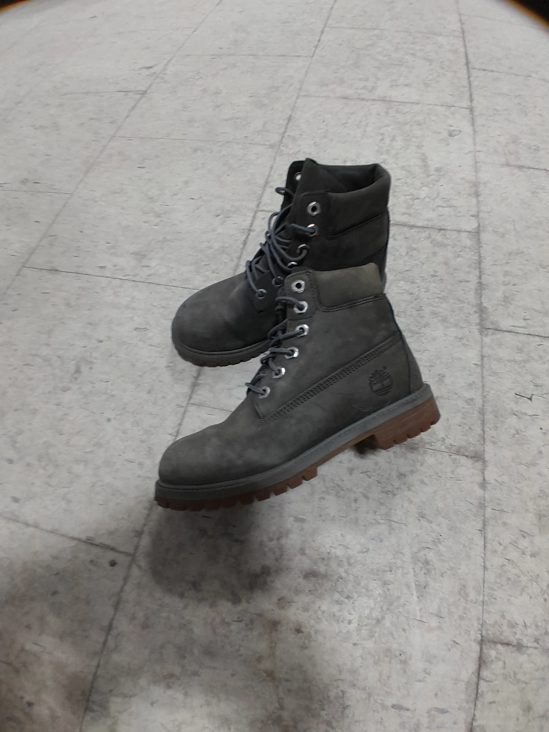 Timberland Grey Suede Lace-Up Boots Size 4 or 22CM - photo 4