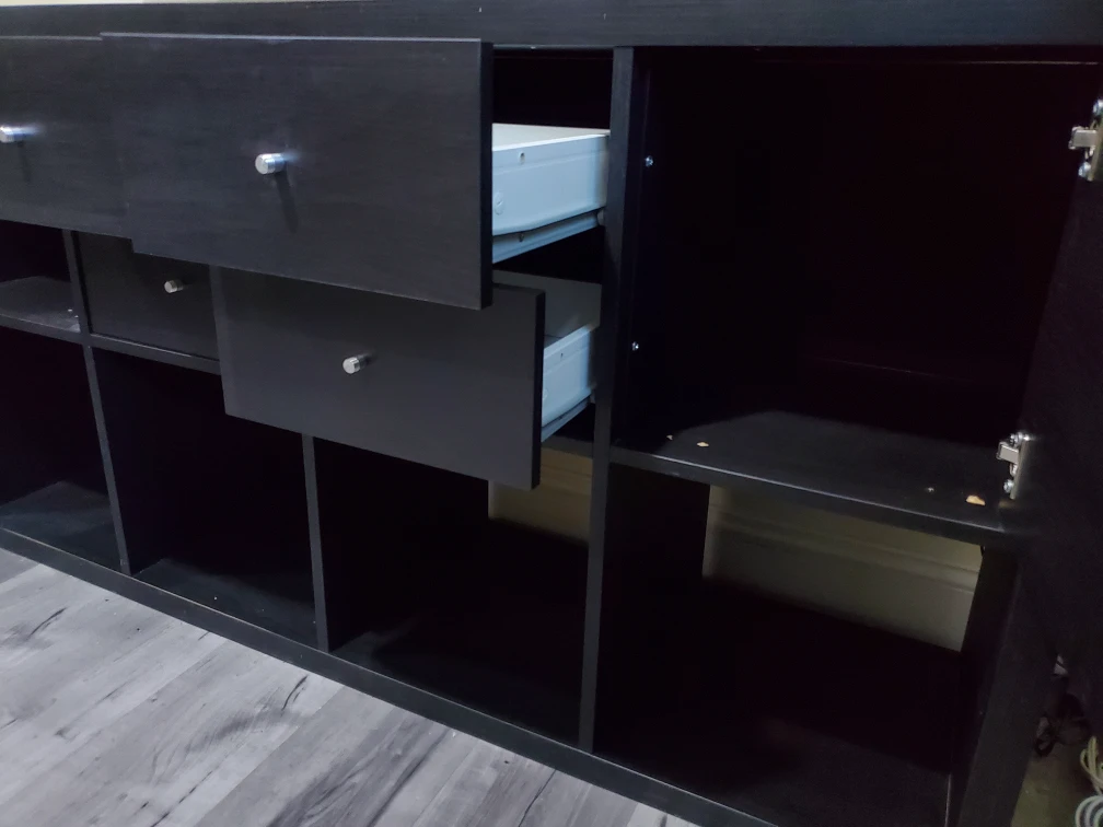 Big IKEA Kallax Shelf - Black - photo 5