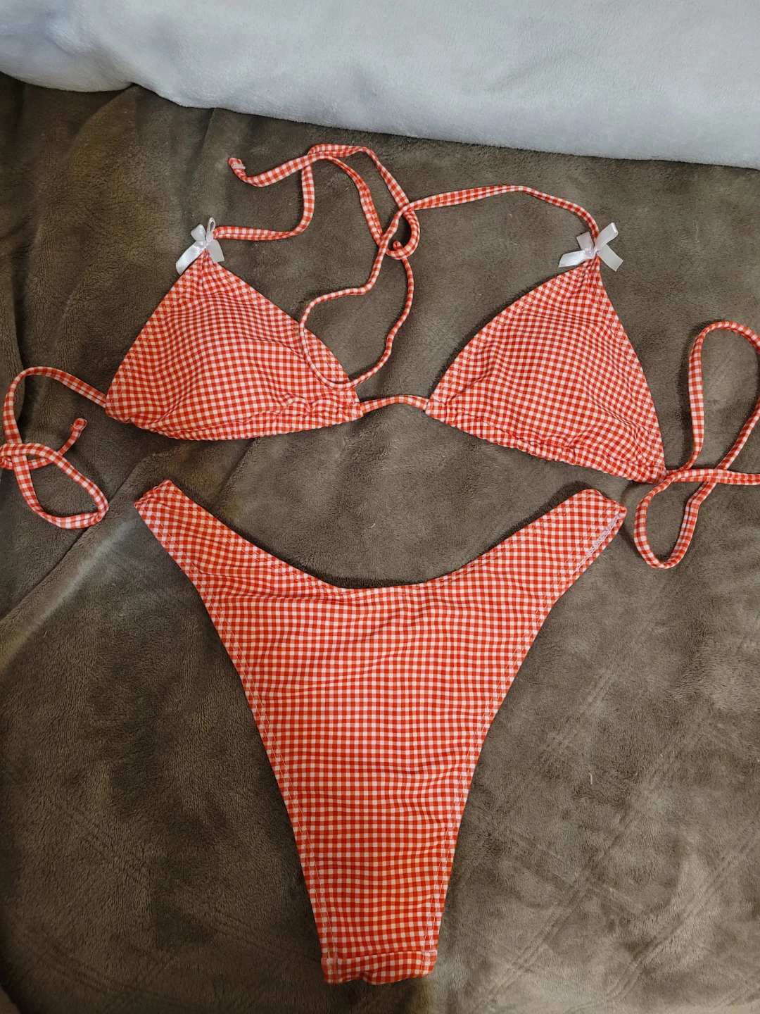 Red Gingham Bikini Set - photo 2