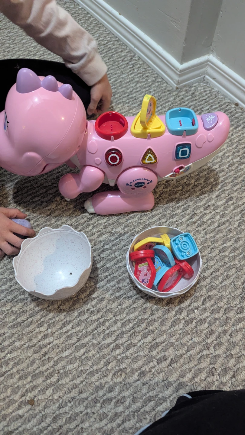 VTech Pink Dinosaur Shape Sorter Toy - photo 2