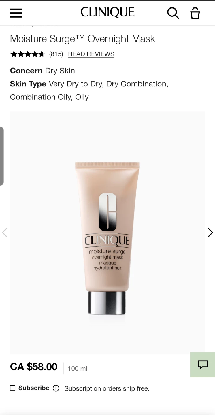 Clinique Moisture Surge Overnight Mask (100 ml)