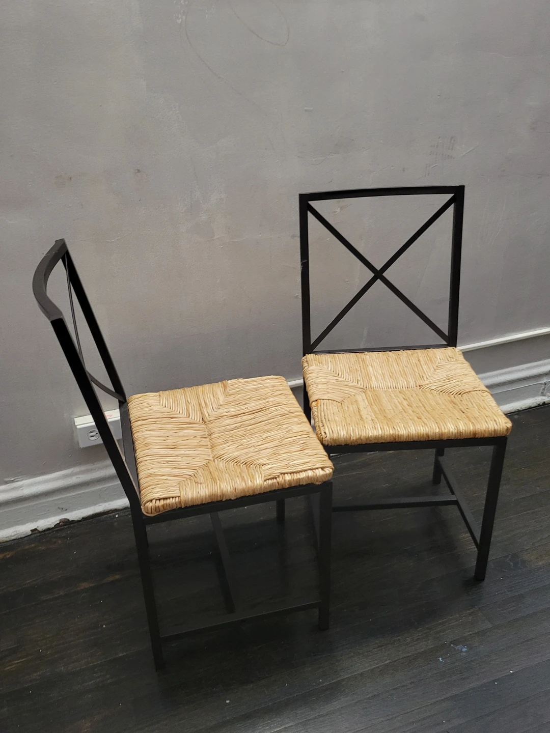 Glass Top Dining Table with Two Woven Chairs - photo 4
