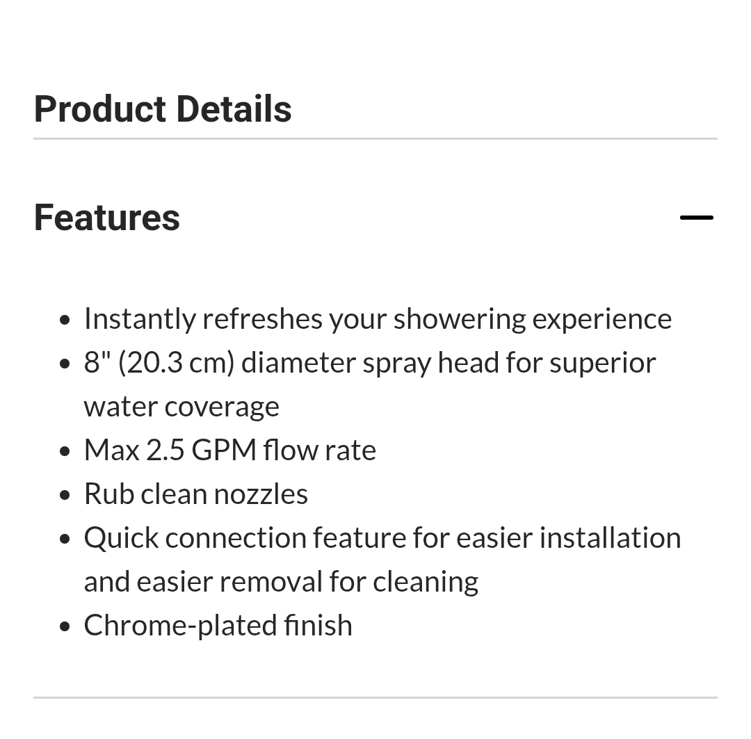 Brand New Danze Rain Can Spray Showerhead Quick Connection - photo 2
