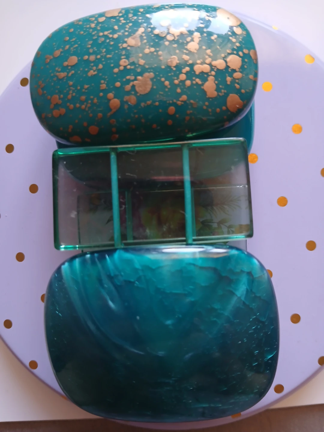 Teal Beaded Stretch Bracelet - photo 2