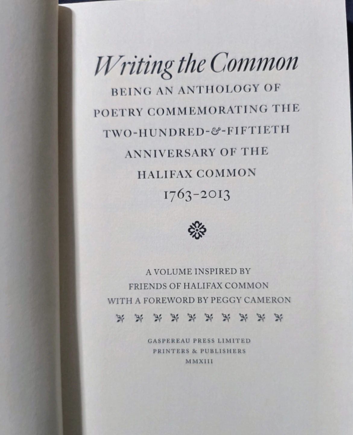Writing the Common: Poetry Commemorating the Halifax Commons - photo 4