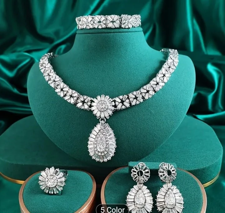 Rhinestone Jewellery Set (5 Colours)