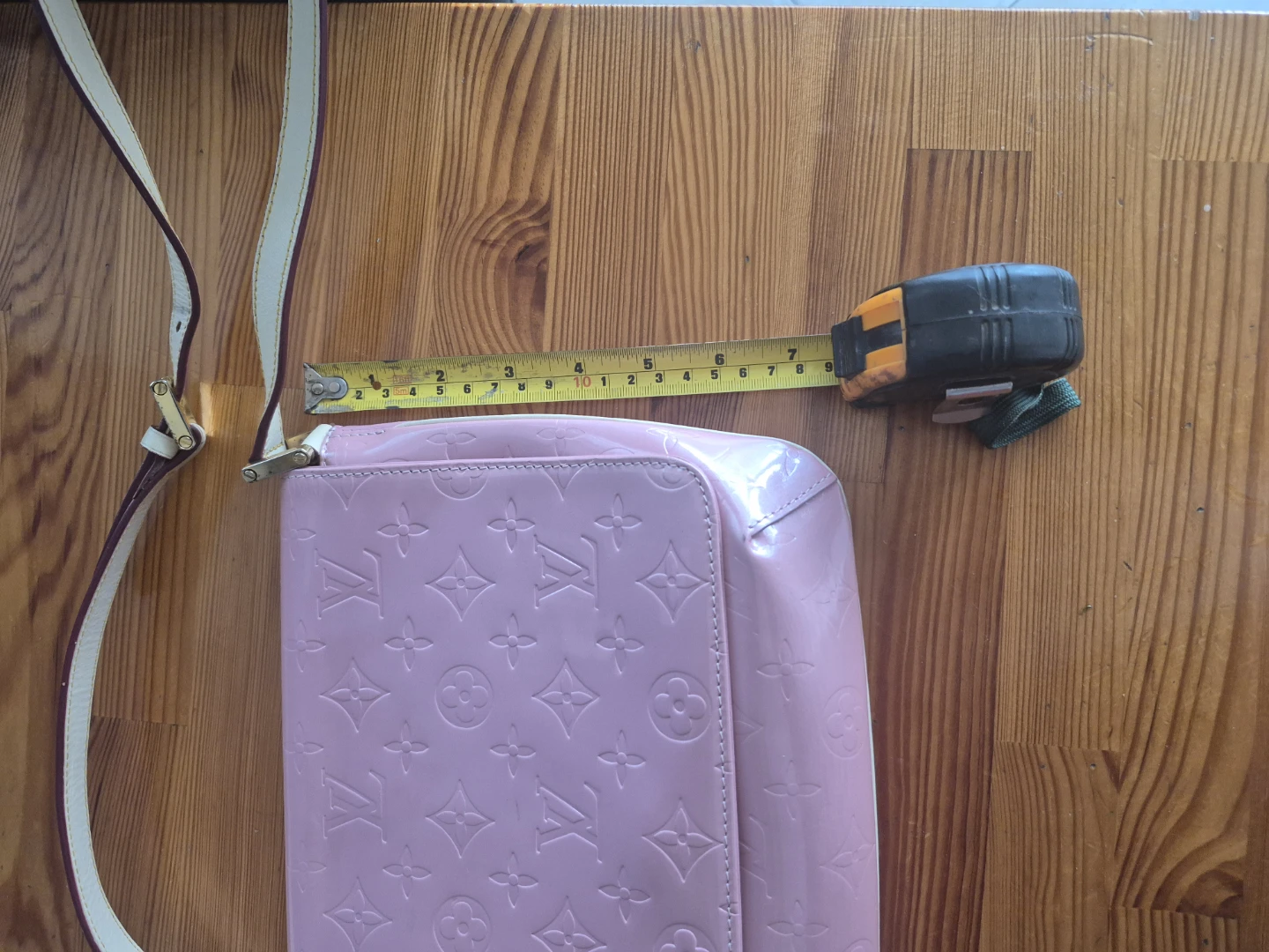 Pink Vernis Shoulder Bag with Pouch - photo 3