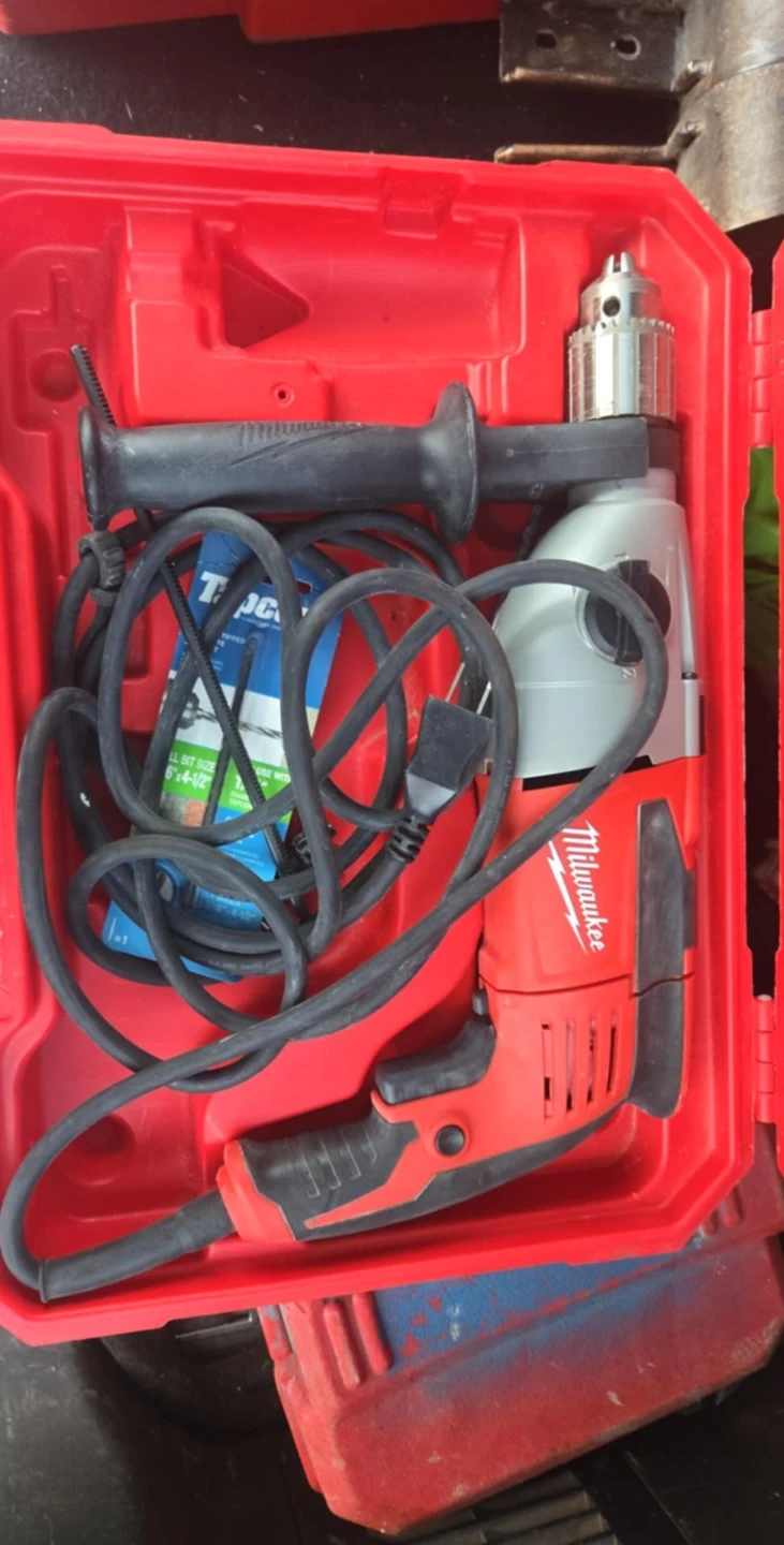 Milwaukee Corded Drill with Case