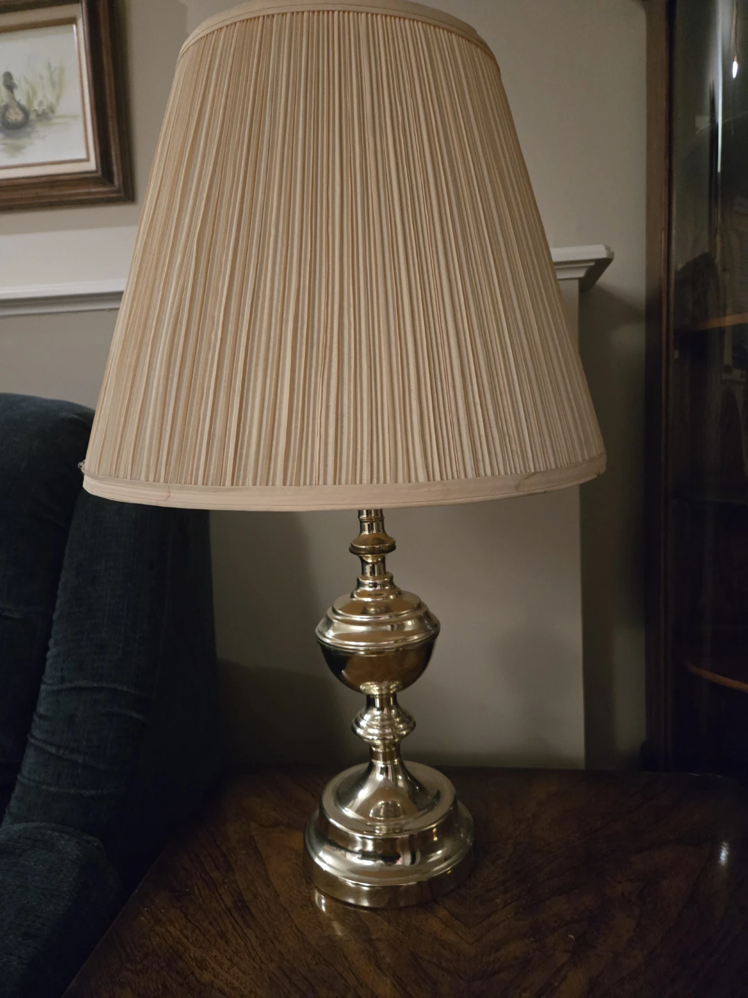Table Lamp with Pleated Shade
