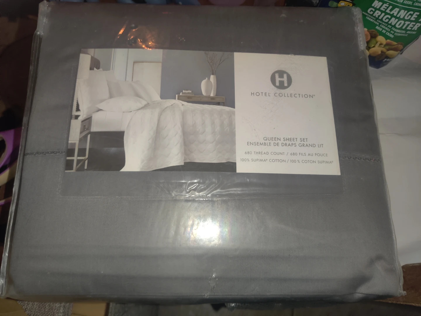 Hotel Collection Queen Sheet Set - Grey