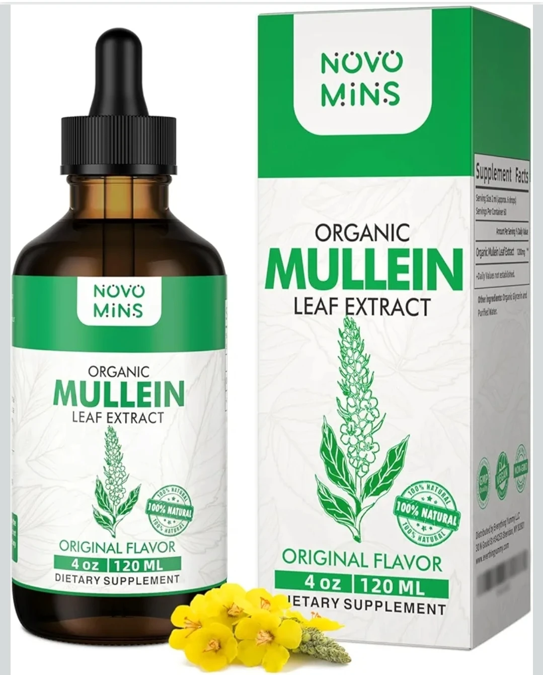 Novo Mins Organic Mullein Leaf Extract