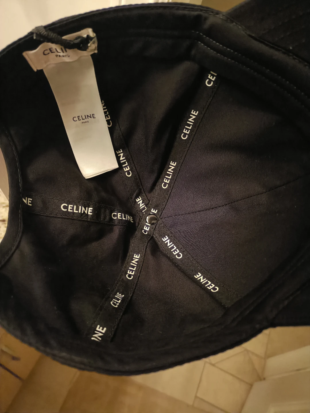 Celine Black Baseball Cap - Size M - photo 2