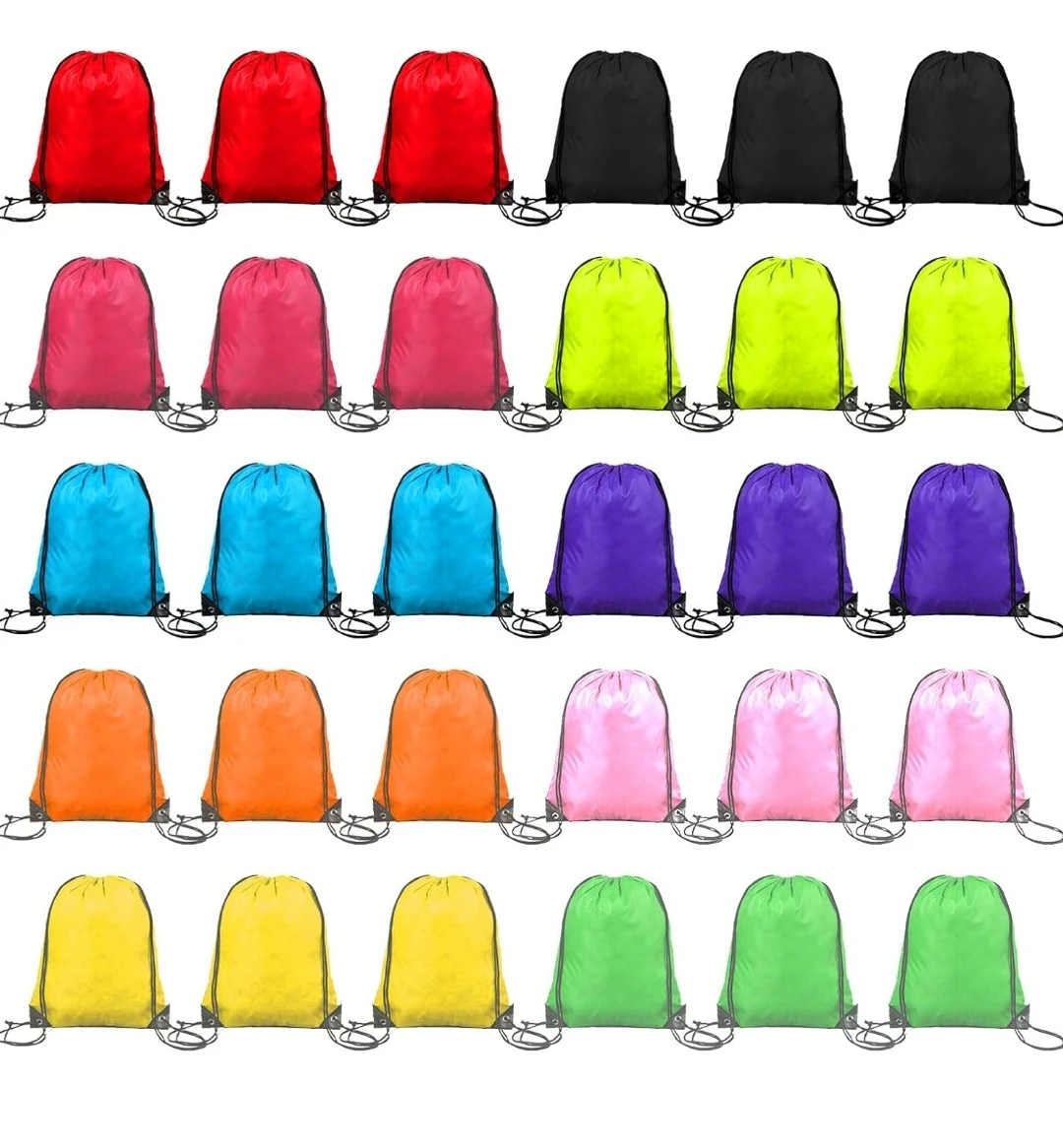 New Drawstring String Backpacks – $5 Each (Multiple Colors)