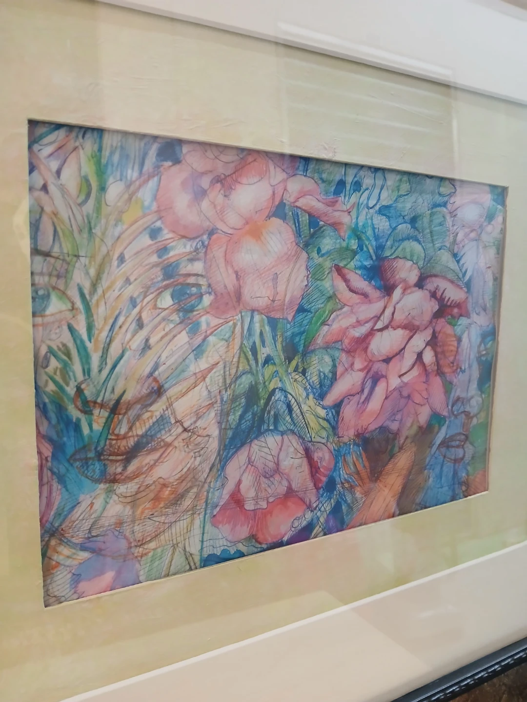 Amanti Framed Abstract Floral Art drawing - photo 2