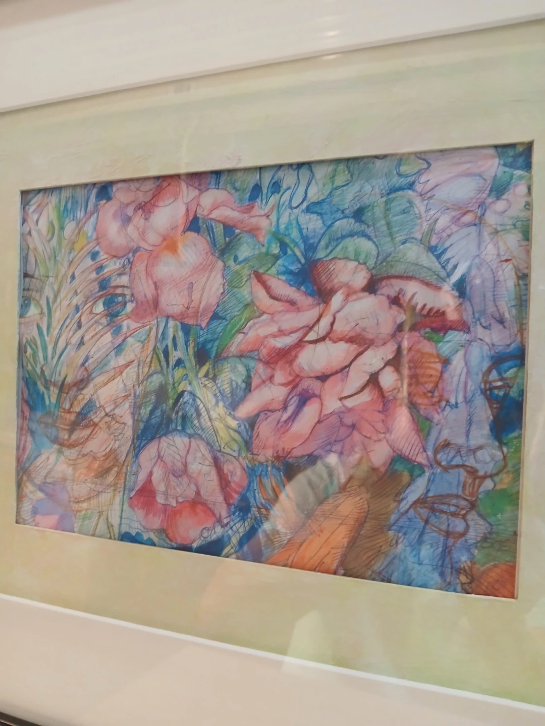 Amanti Framed Abstract Floral Art drawing - photo 4