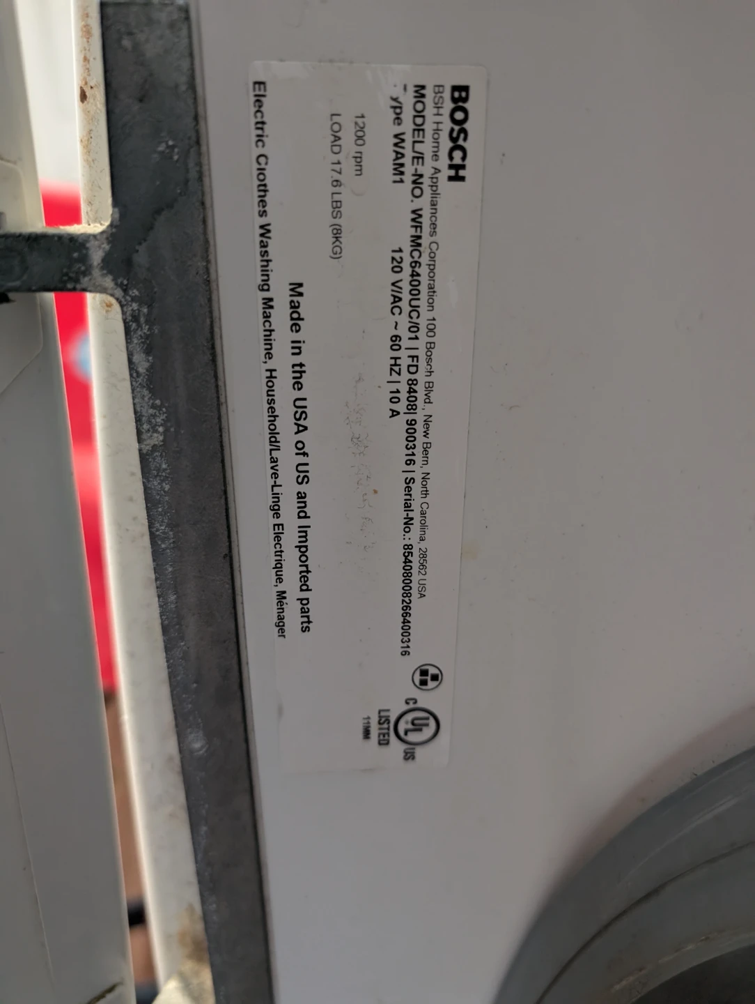 Bosch Laundry Washer - photo 3