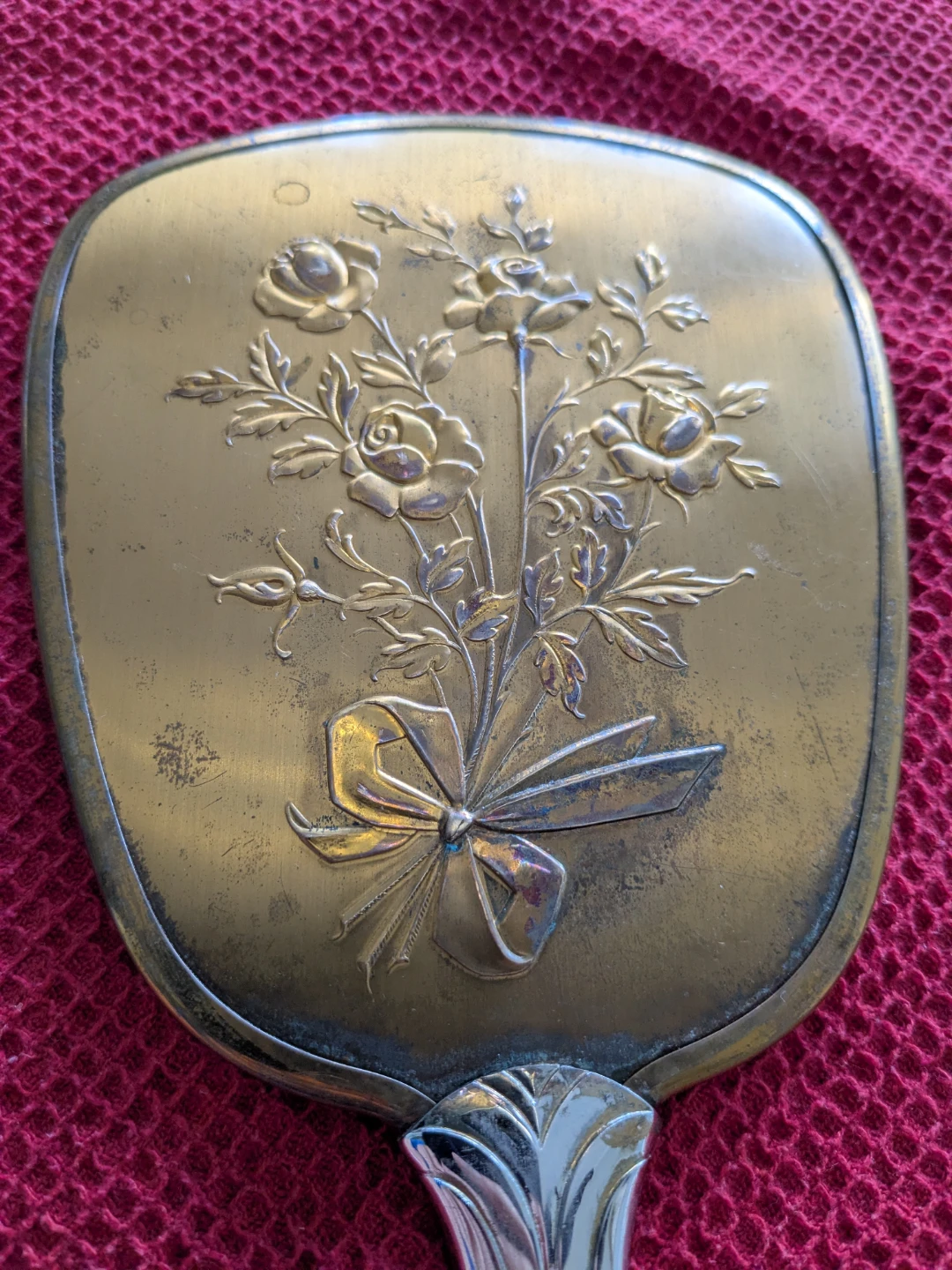 Vintage Floral Handheld Mirror - photo 2