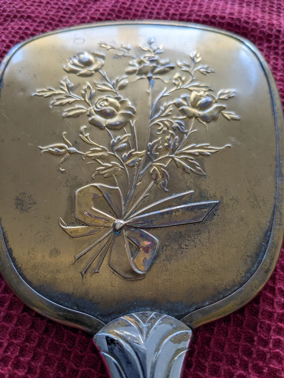 Vintage Floral Handheld Mirror - photo 3