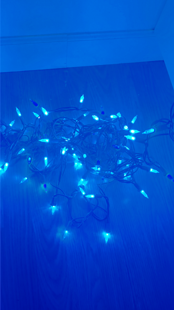 Blue  Christmas Lights 15ft long - photo 4