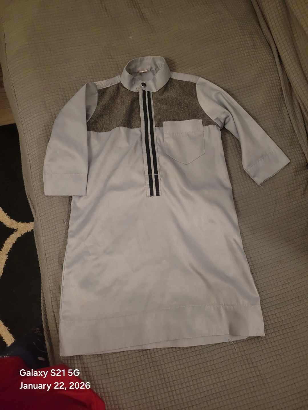 Light Blue Boys' Thobe Size 20