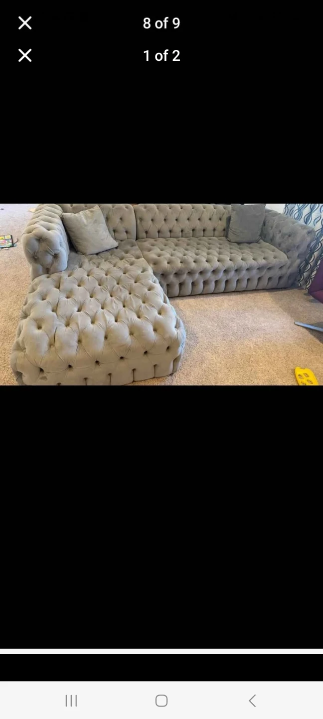 Chesterfield Sectional Sofa - photo 2