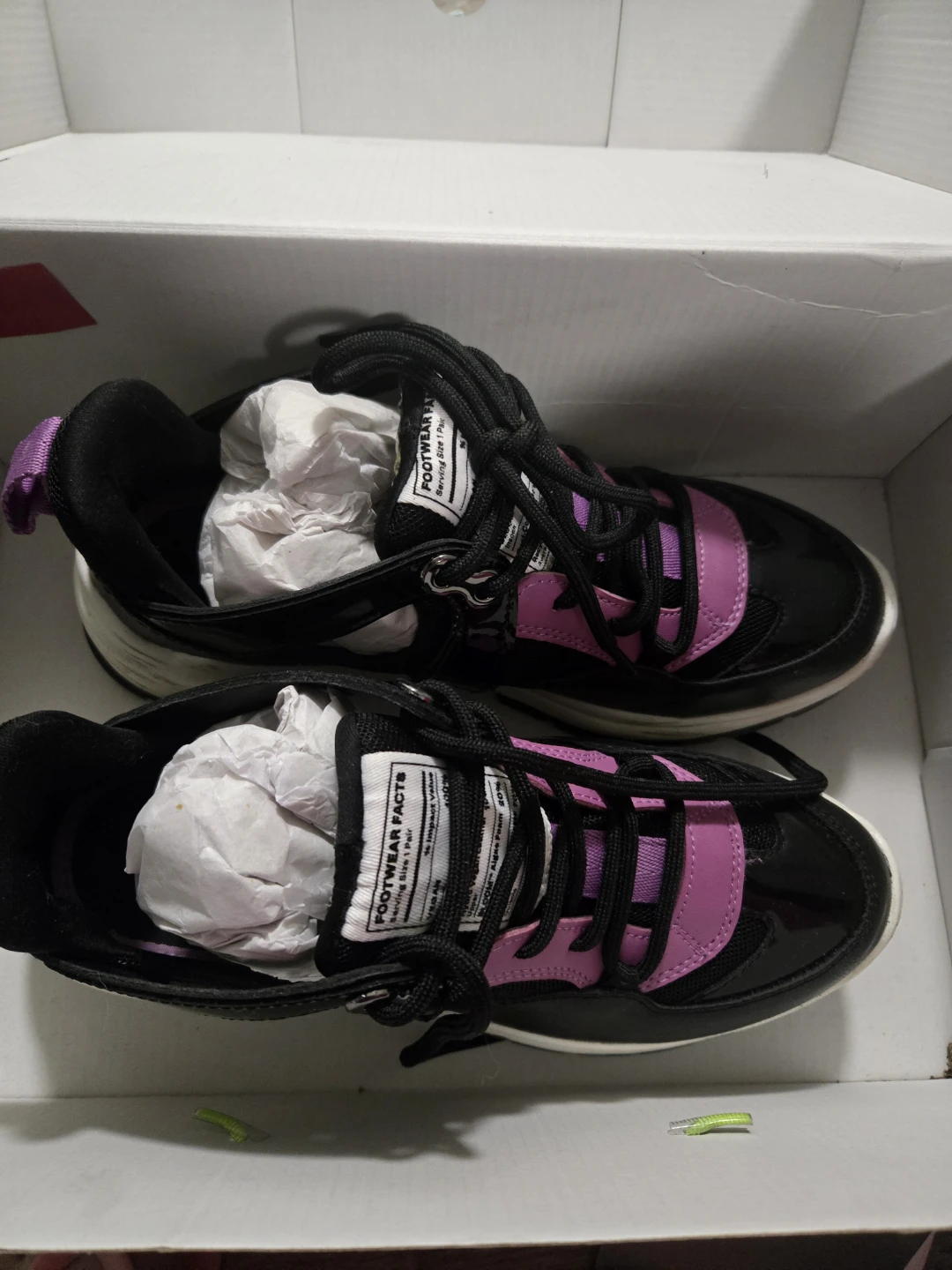 Spring Black & Purple Sneakers Size 7 - photo 2