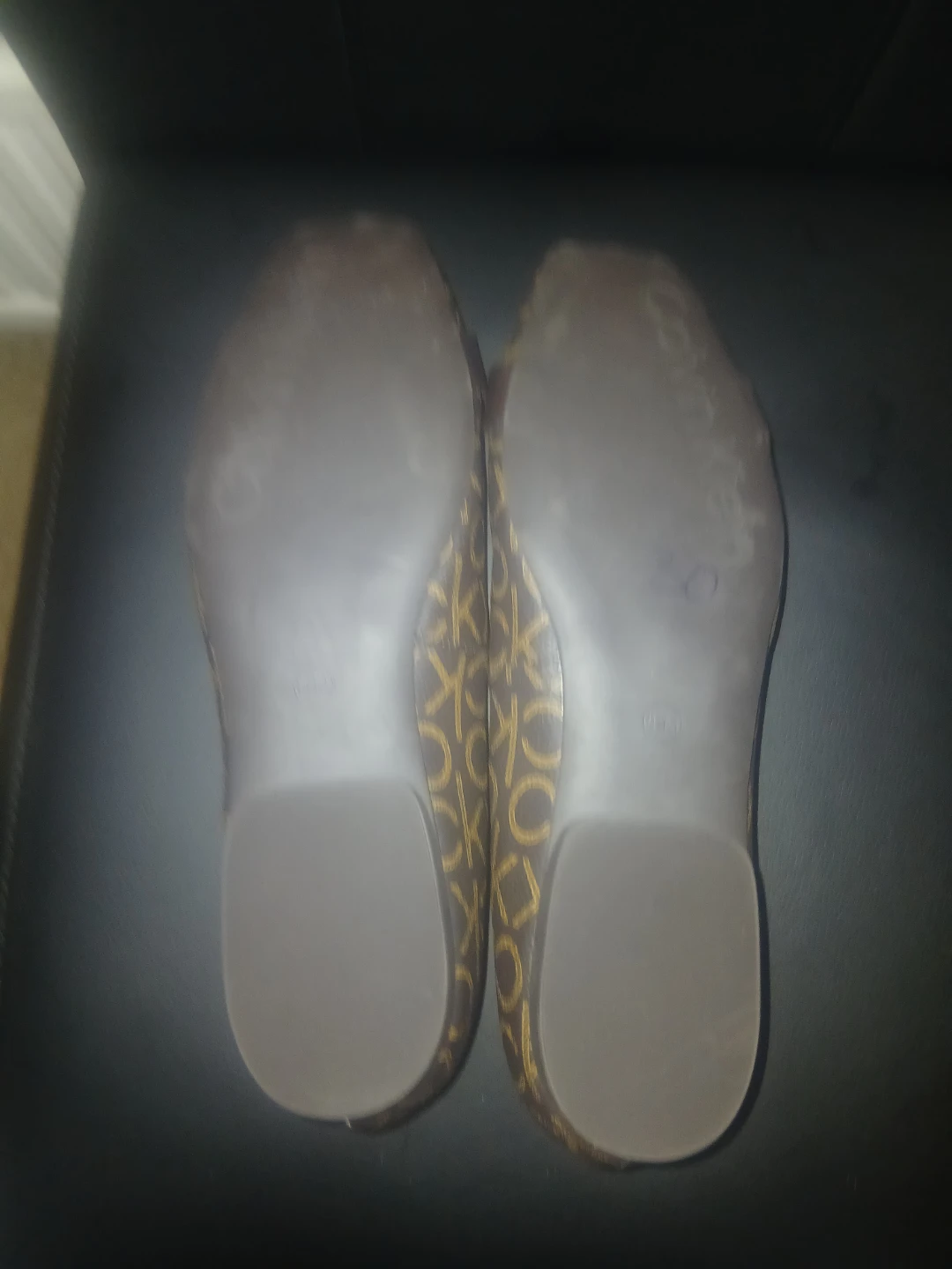 Calvin Klein Women's Brown Monogram Ballet Flats - photo 2