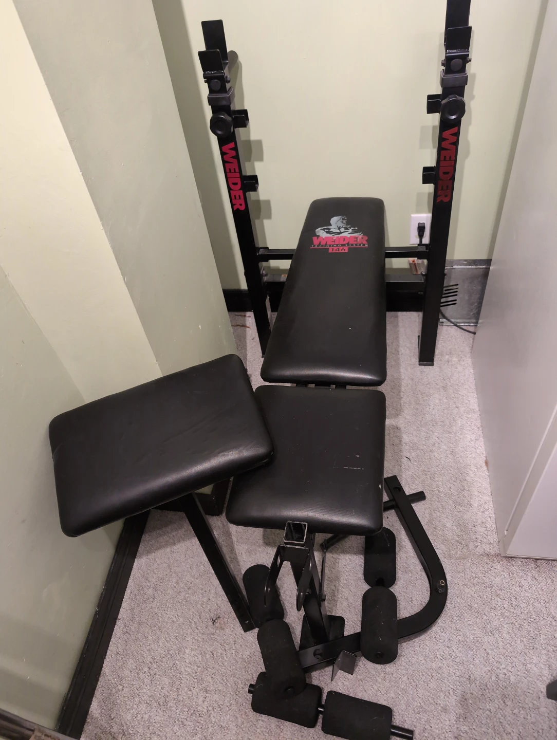 Weider Weight Bench with Leg Extension/Curl Attachment - photo 4