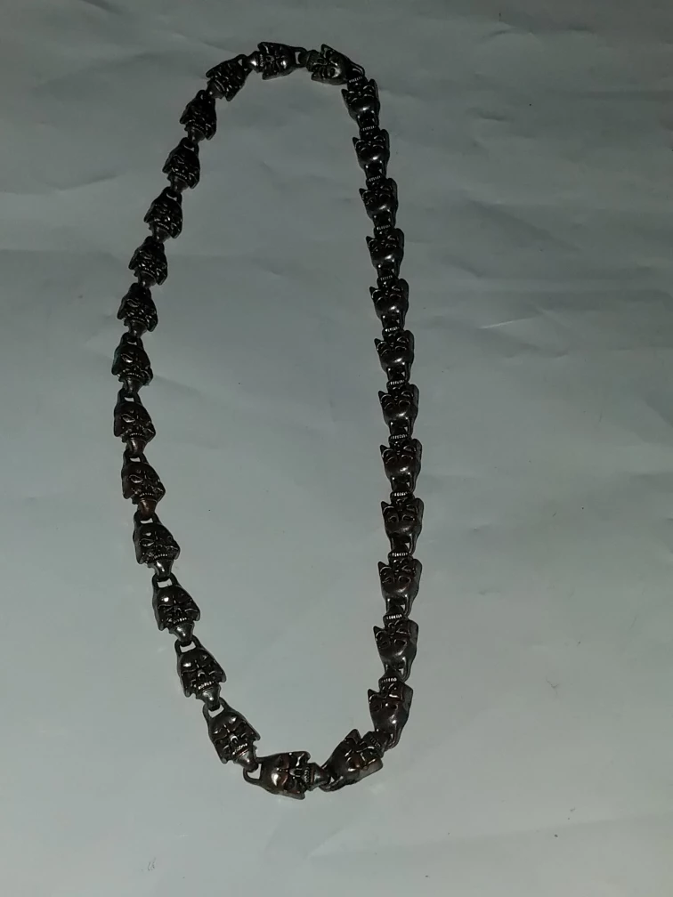 Skull Link Chain Necklace
