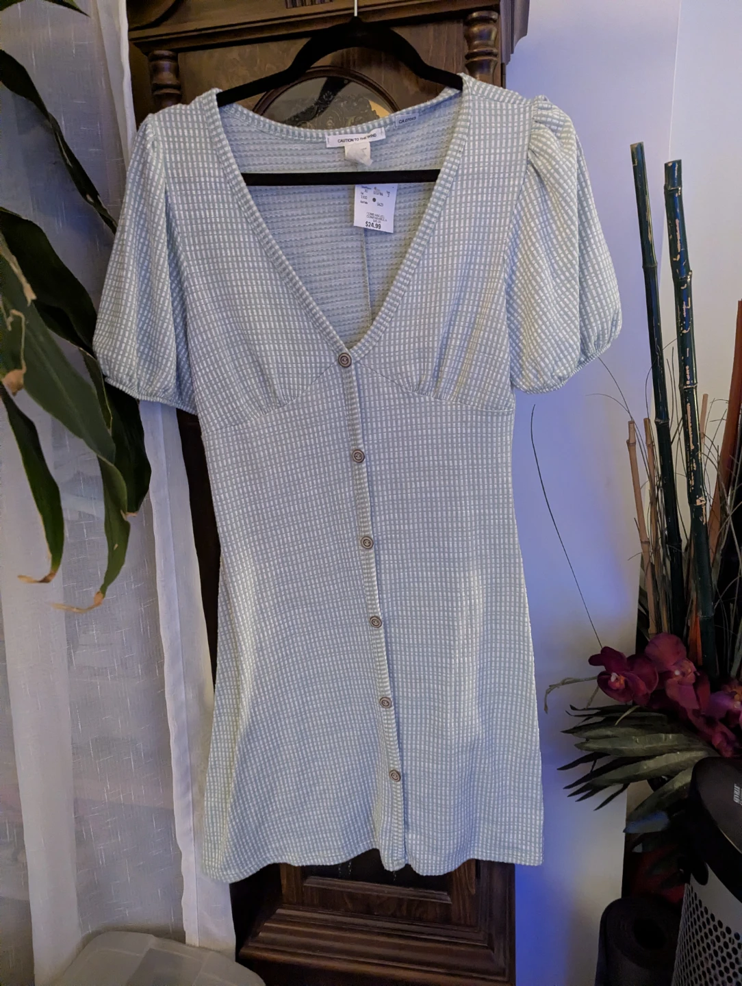 CAUTION TO THE WIND Button Front Dress - photo 2