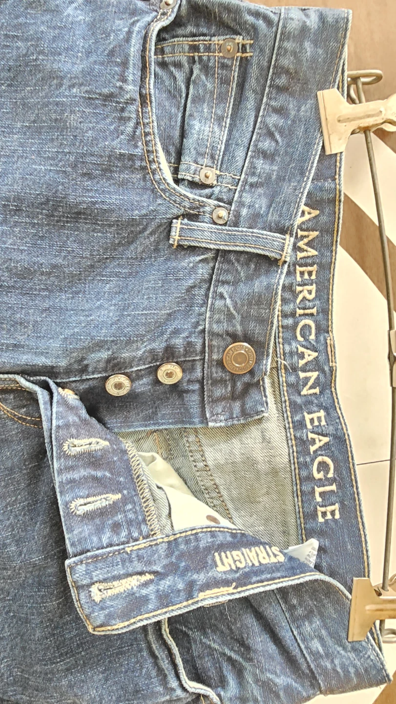 American Eagle Men's Straight Fit Jeans - Dark Wash - photo 2