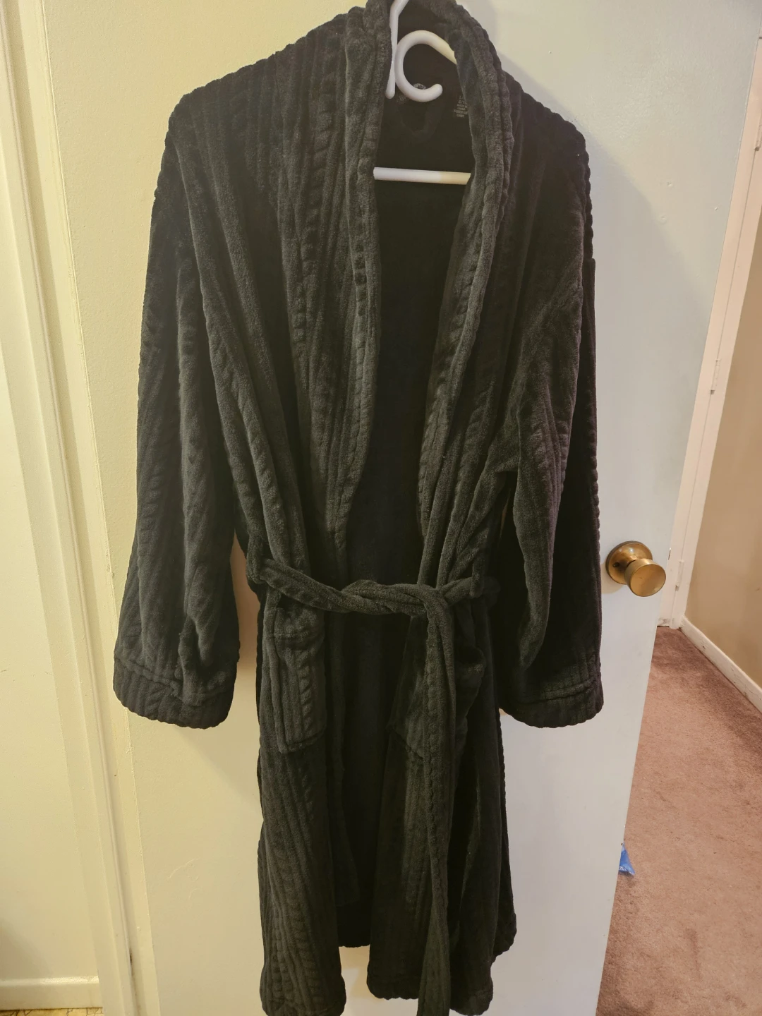 Black Bath Robe - Size L/XL- MOVING SALE!