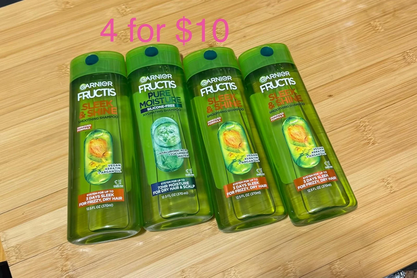 4-pcs Garnier shampoo