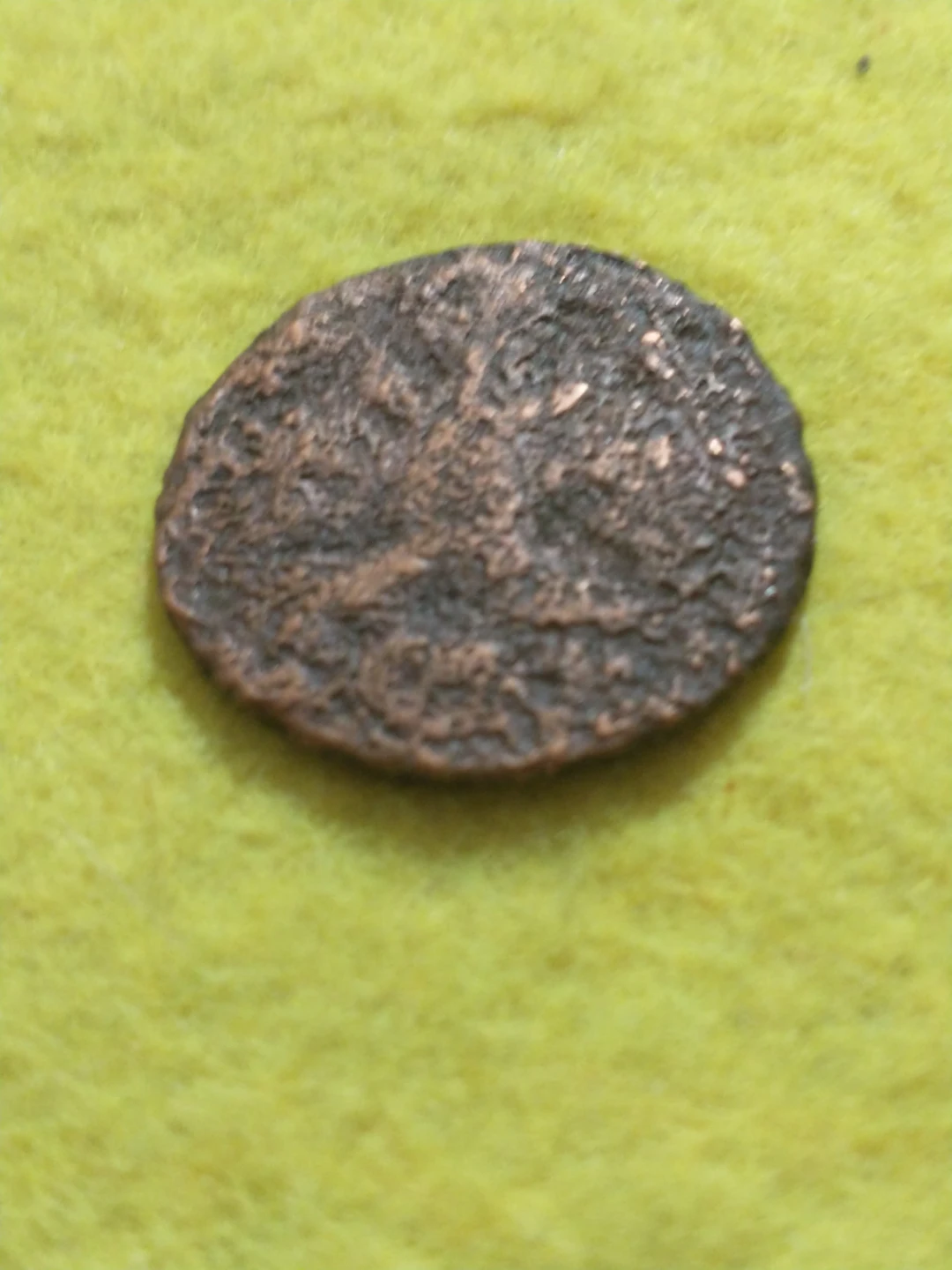 Neat 1741 Russia denga coin - photo 4