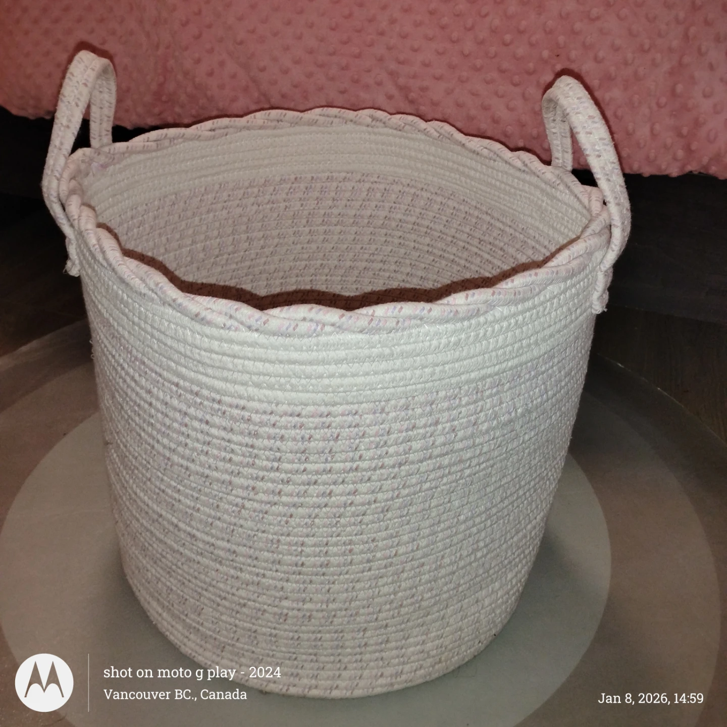Woven Rope Basket with Handles - photo 2