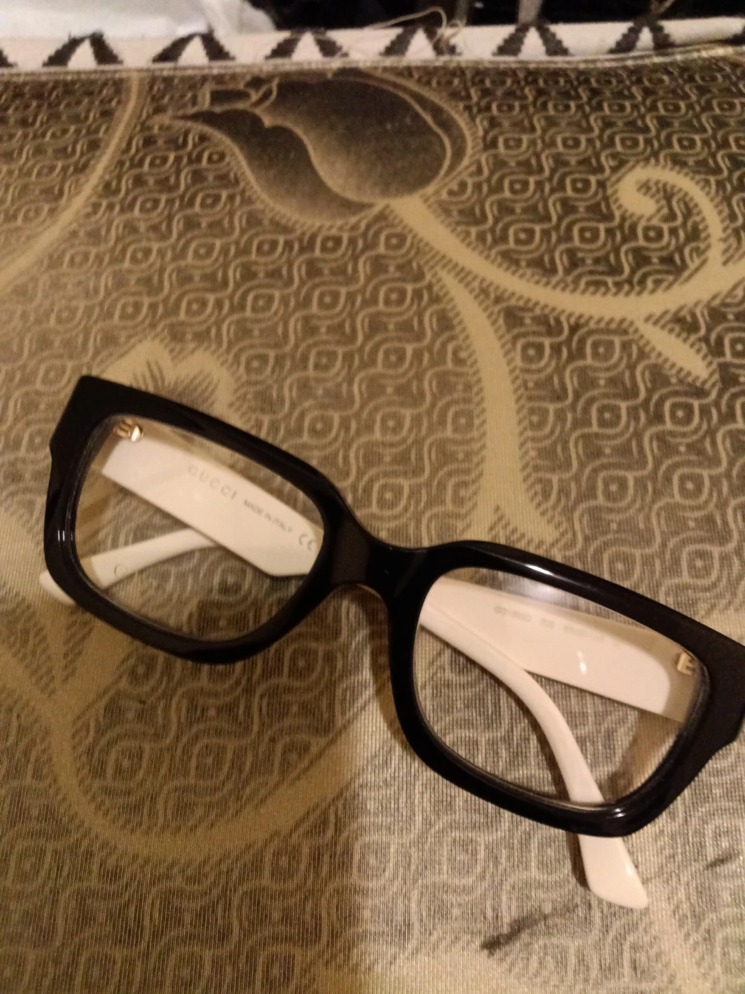 Gucci Black & White Eyeglasses