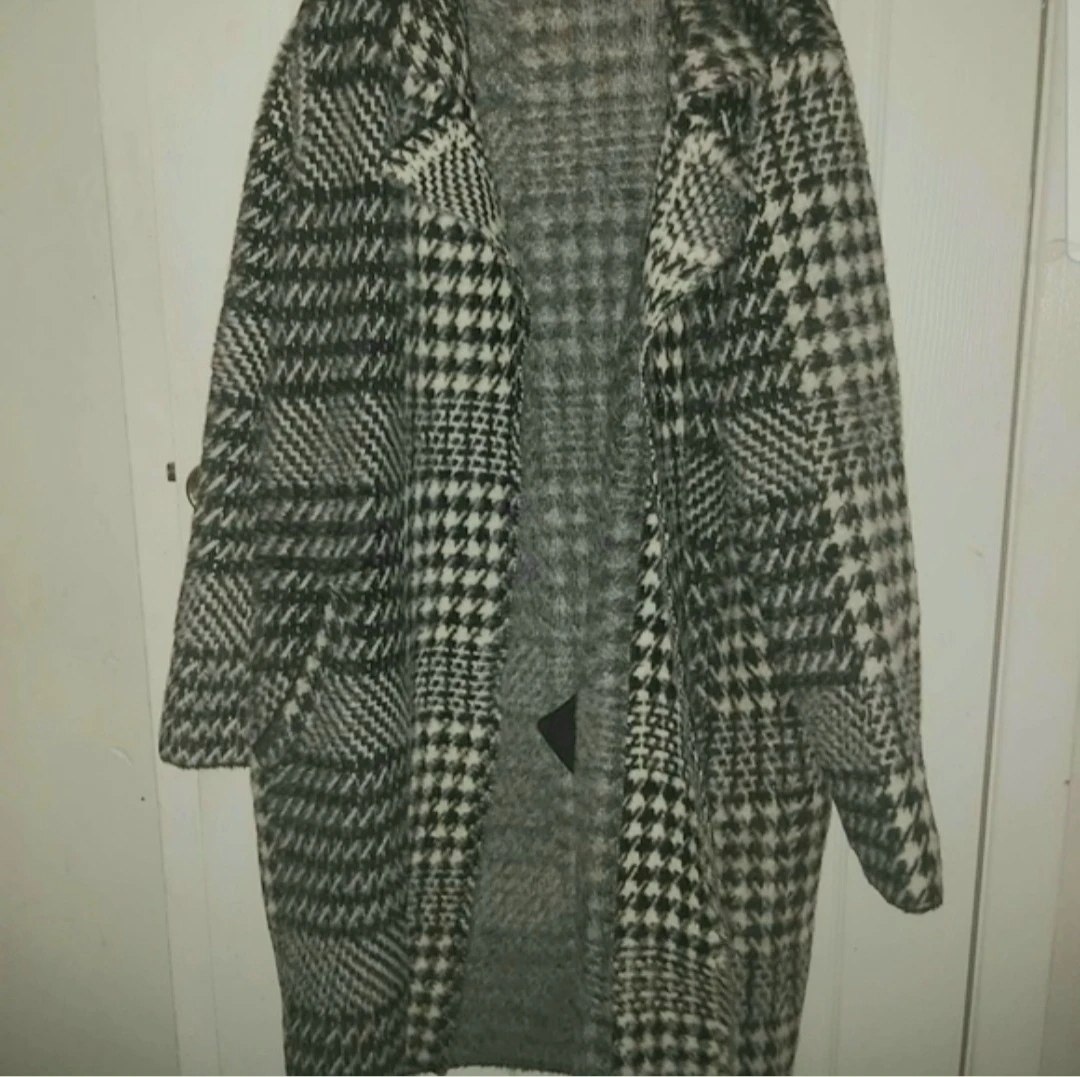 Cyrus Houndstooth Coat - Size L