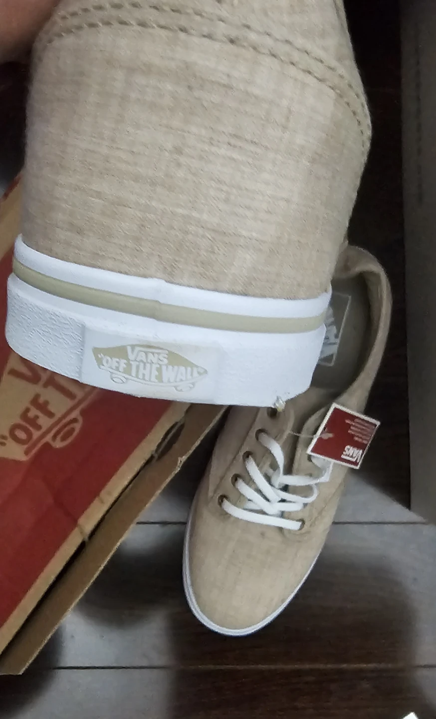 Vans Off The Wall Tan Canvas Sneakers - Women's Size 7.5 - photo 2