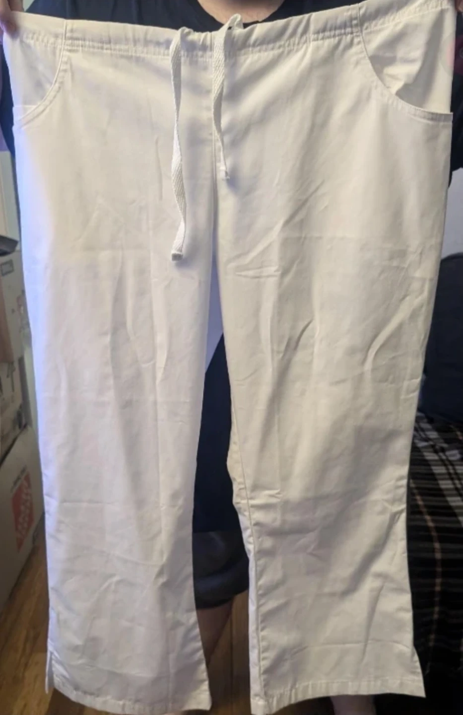 🧡 Koi Stretch Scrubs Shirt Size XL & White Pants Size XLP - photo 2