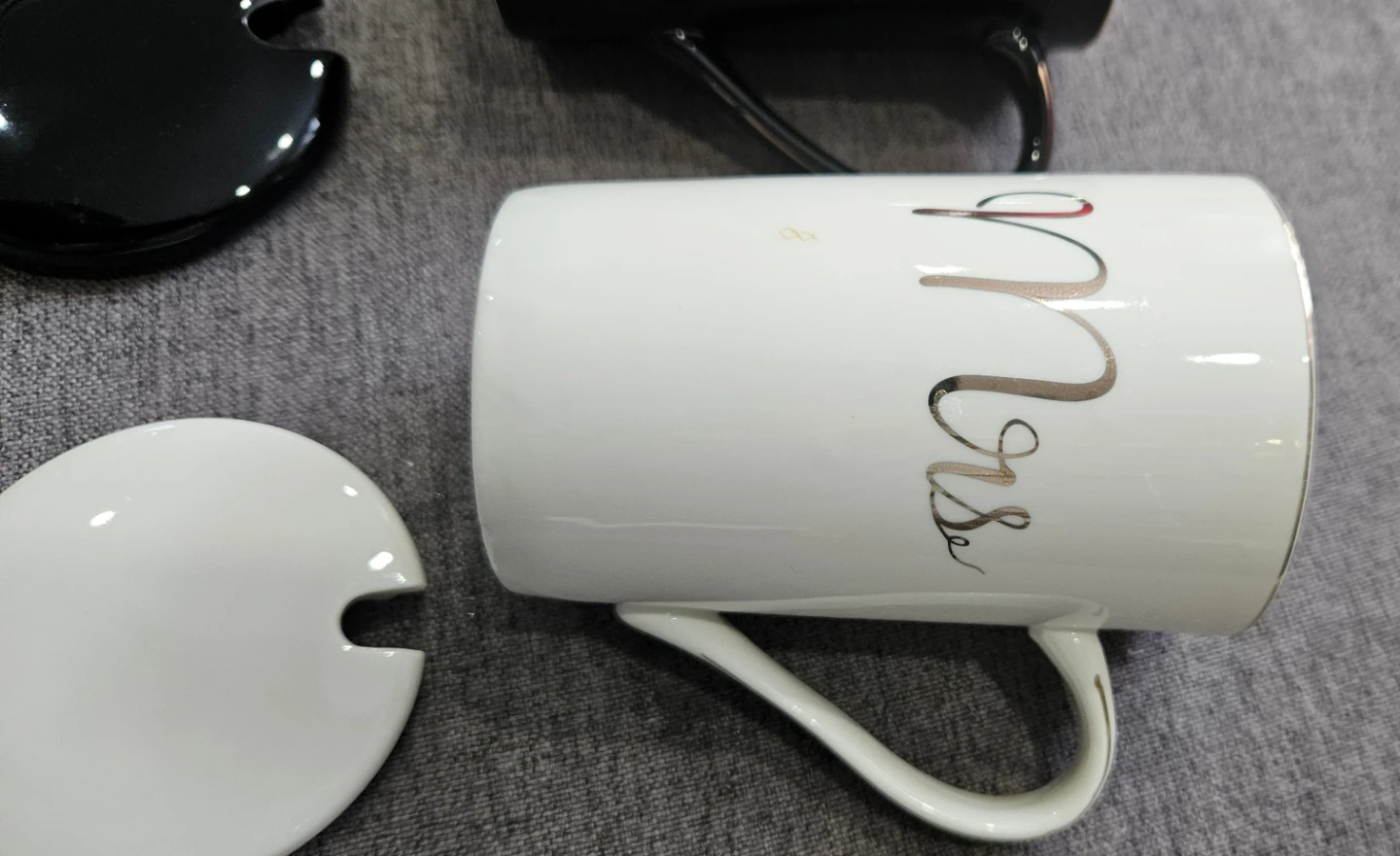 Mr. & Mrs. Mug Set - Black & White - photo 5