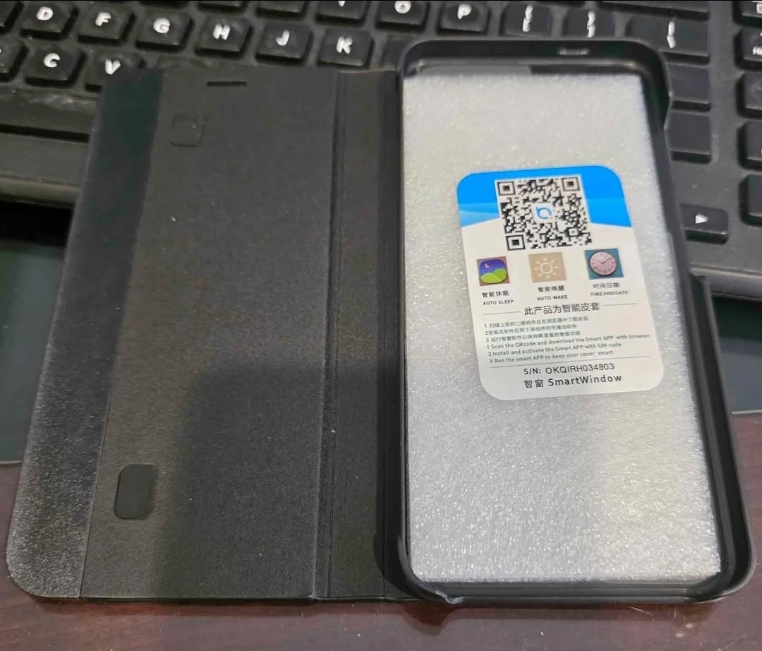 Galaxy Series Leather Side Window Flip Case