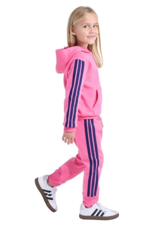 NWT ADIDAS Kids' 2-Piece Long Sleeve Fleece Hooded & Jogger Set - photo 2
