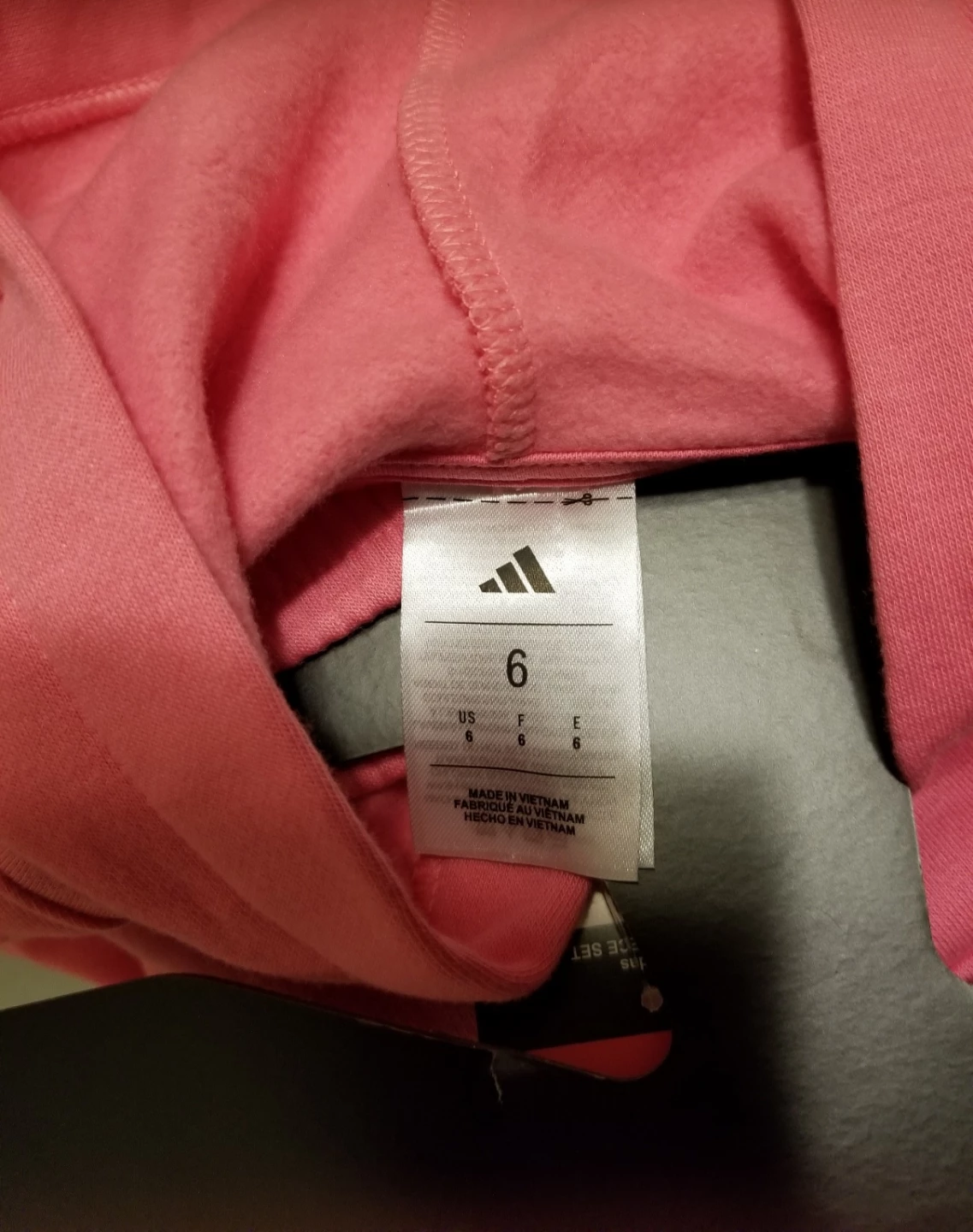 NWT ADIDAS Kids' 2-Piece Long Sleeve Fleece Hooded & Jogger Set - photo 3