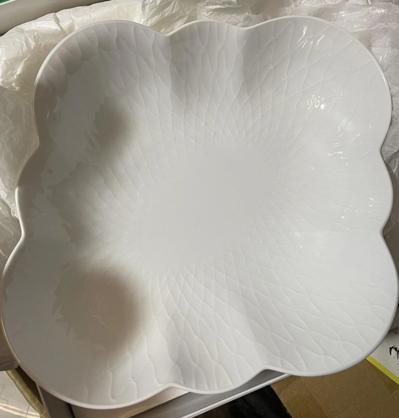 Royal Copenhagen White Fruit Dish - photo 3