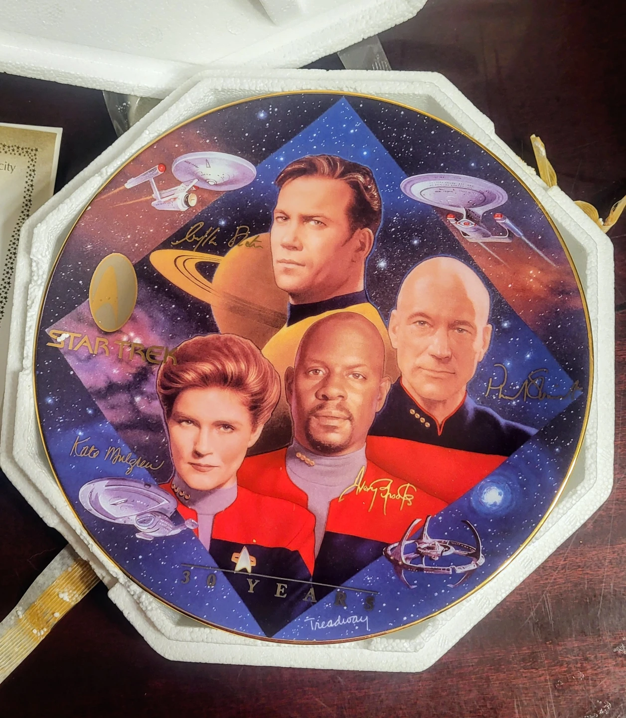🥕Star Trek 30 Years 'Captain's Tribute' Plate