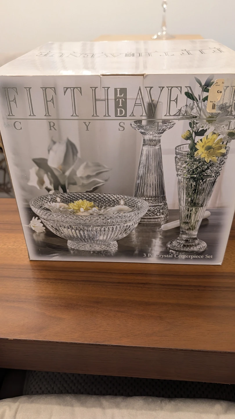 Fifth Avenue Crystal Centerpiece Set (New) - photo 2