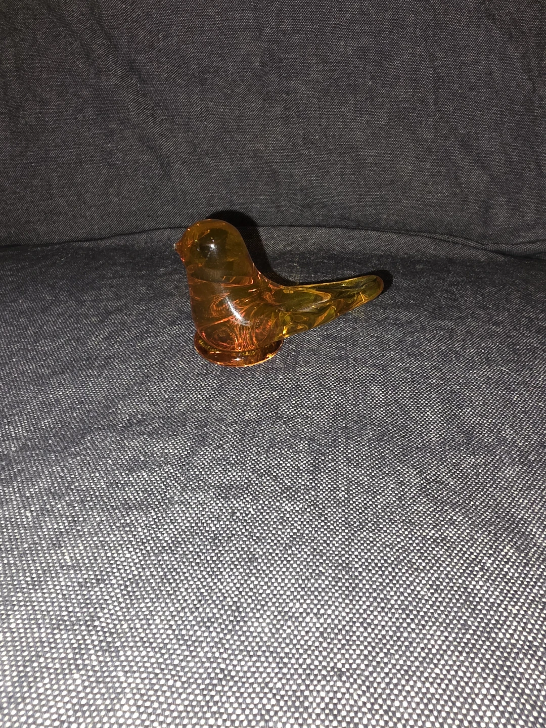 Amber Glass Bird Figurine - photo 2