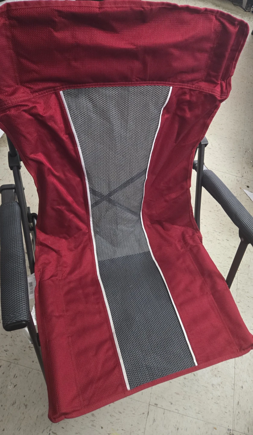 Red & Gray Folding Camp Chair