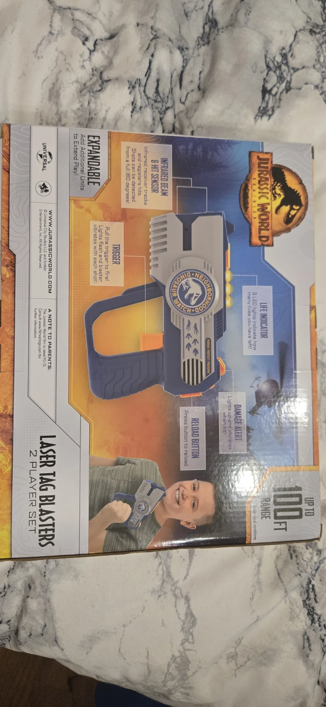 Jurassic World Laser Tag Blasters - 2 Player Set - New in Box! - photo 3