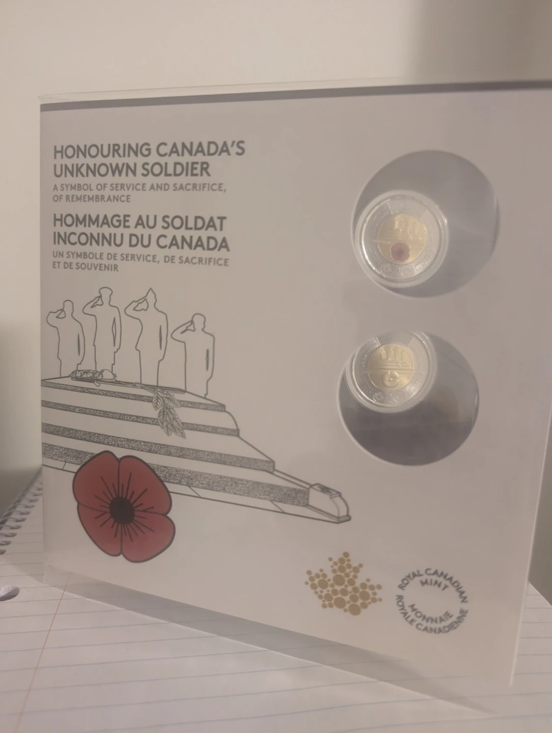 Royal Canadian Mint Honouring Canada's Unknown Soldier Coin
